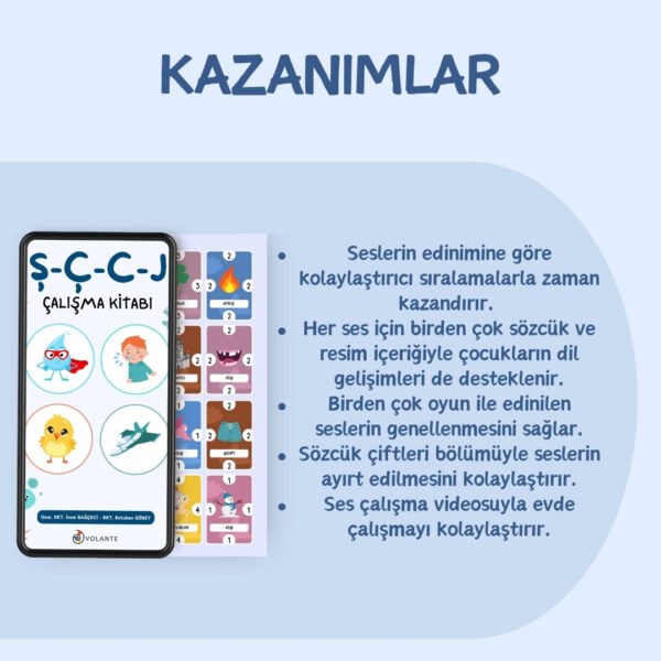 S-Ç-C-J Sesleri Çalışma Kitabı - Görsel 2