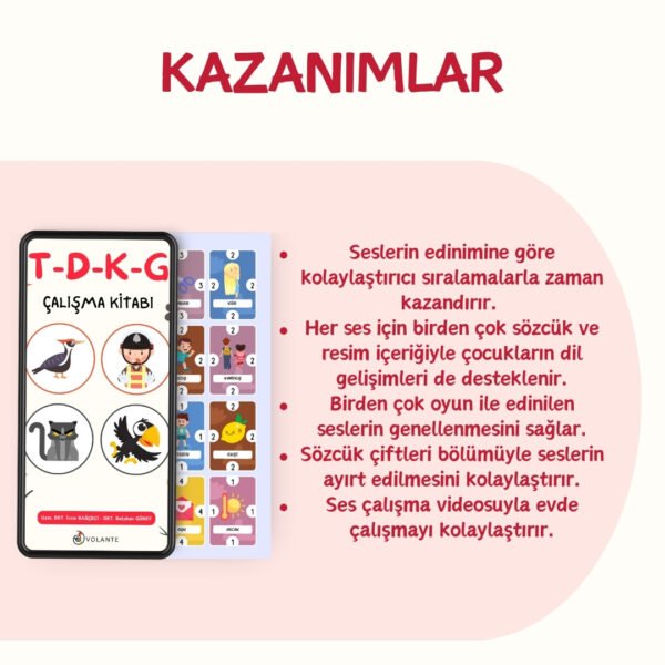 T-D-K-G Sesleri Çalışma Kitabı - Görsel 2